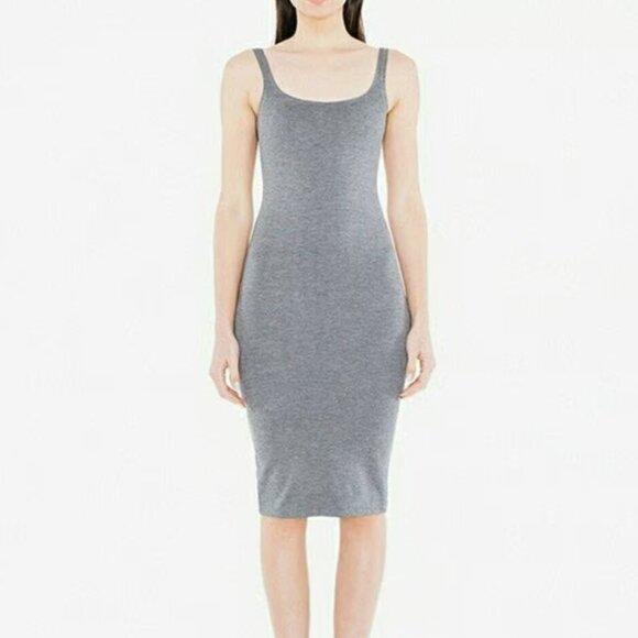 American Apparel Gray Sleeveless Ponte Long Dress in Size XS - Picture 1 of 3